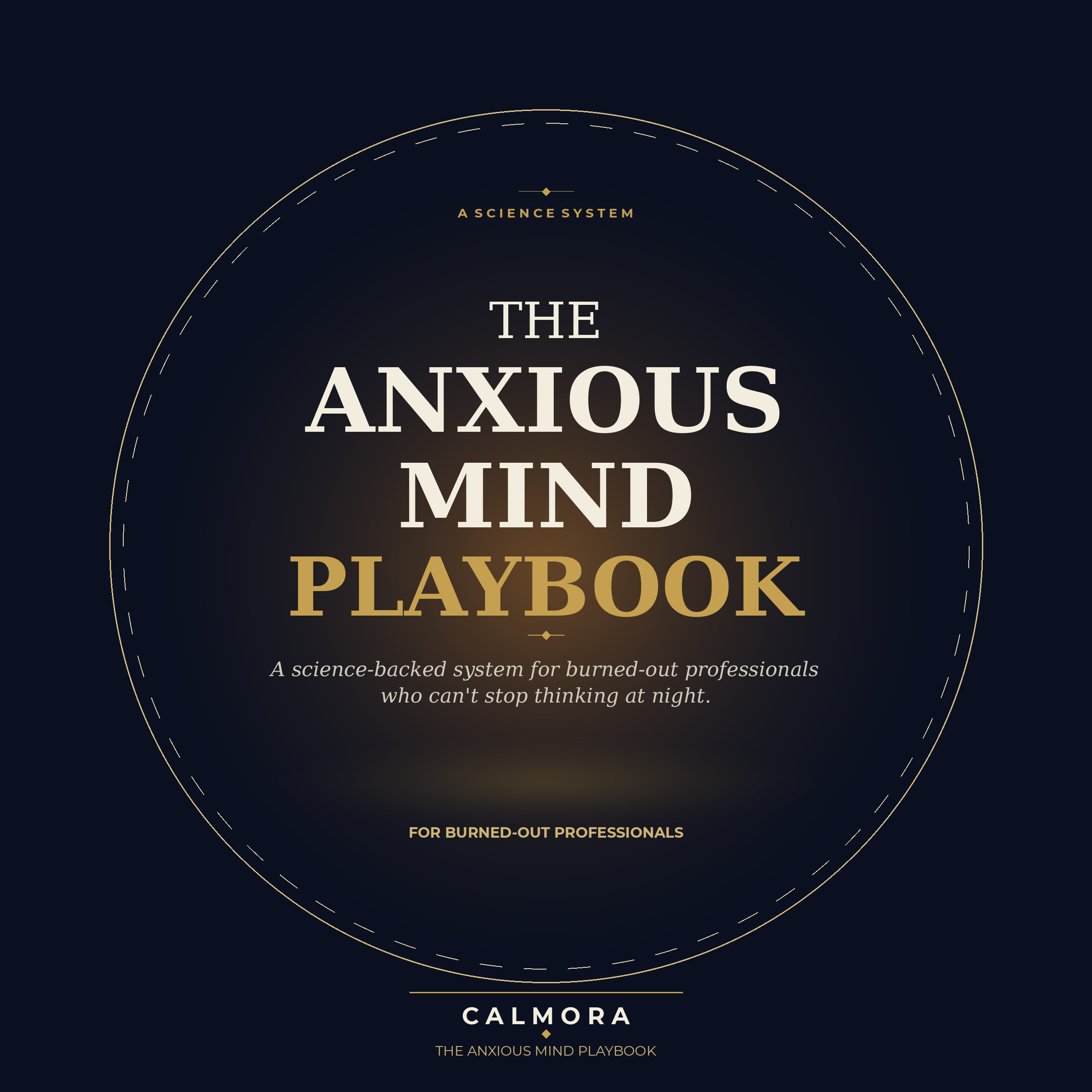 The Anxious Mind Playbook : A Science-Backed Sleep System for Burned-Out Professionals